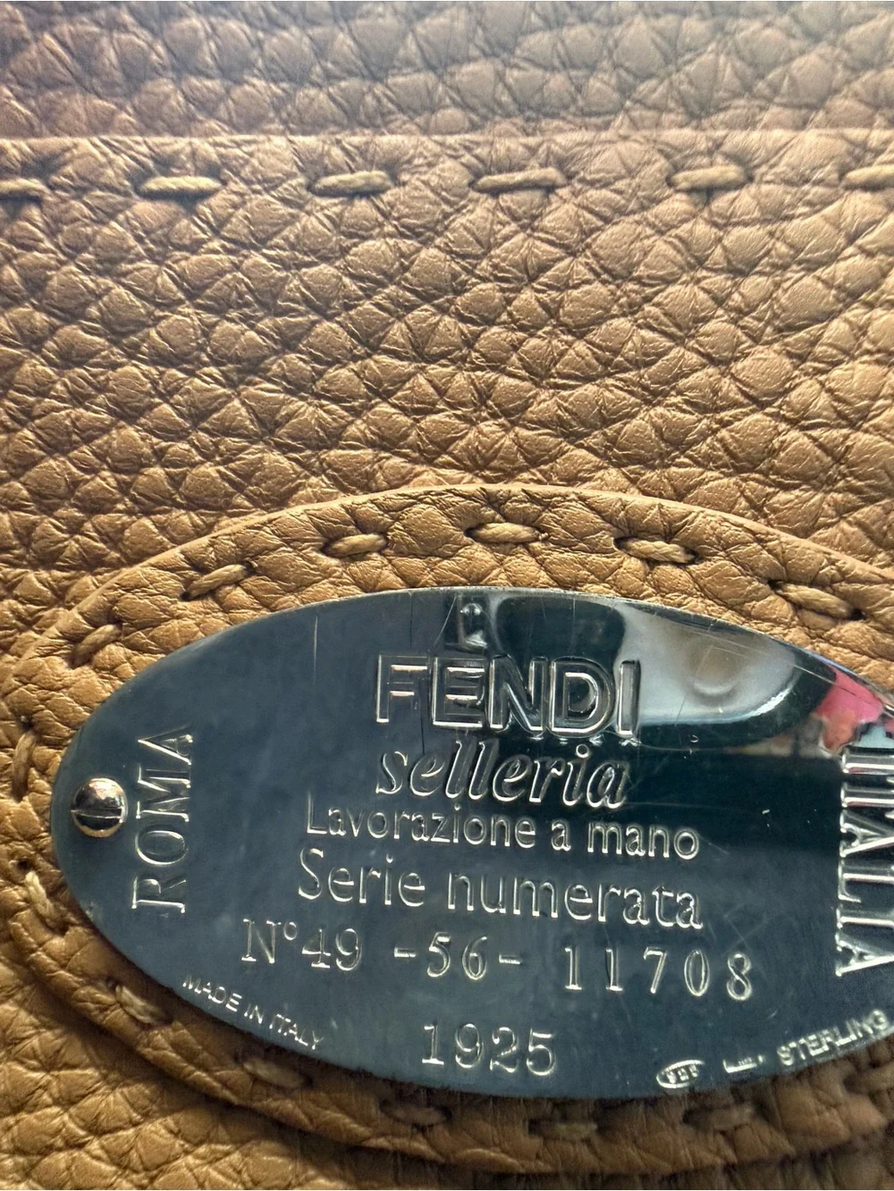 Fendi Selleria Peekaboo Mini – Black Cuoio Romano Leather
